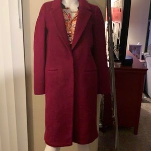 Red wine colored coat